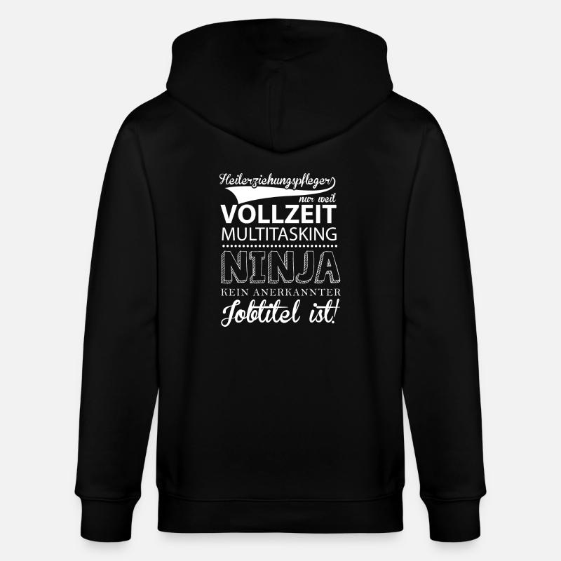 HEP Shirt-Multitasking - Stanley/Stella Unisex Bio-Kapuzenjacke CULTIVATOR  - Schwarz