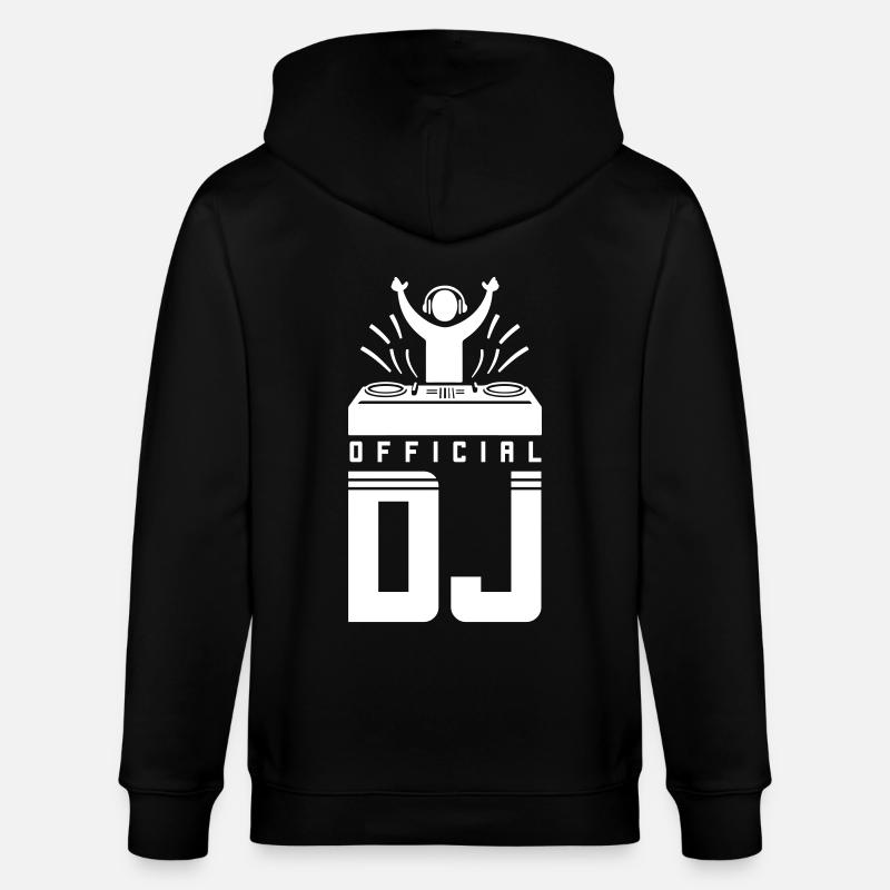 DJ Spruch Turntables - Stanley/Stella Unisex Bio-Kapuzenjacke CULTIVATOR  - Schwarz