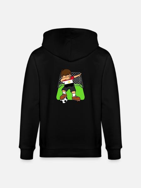 Egypt Soccer Ball Dabbing Kid Egyptian Football - Stanley/Stella CULTIVATOR  Unisex Organic Hooded Jacket - black