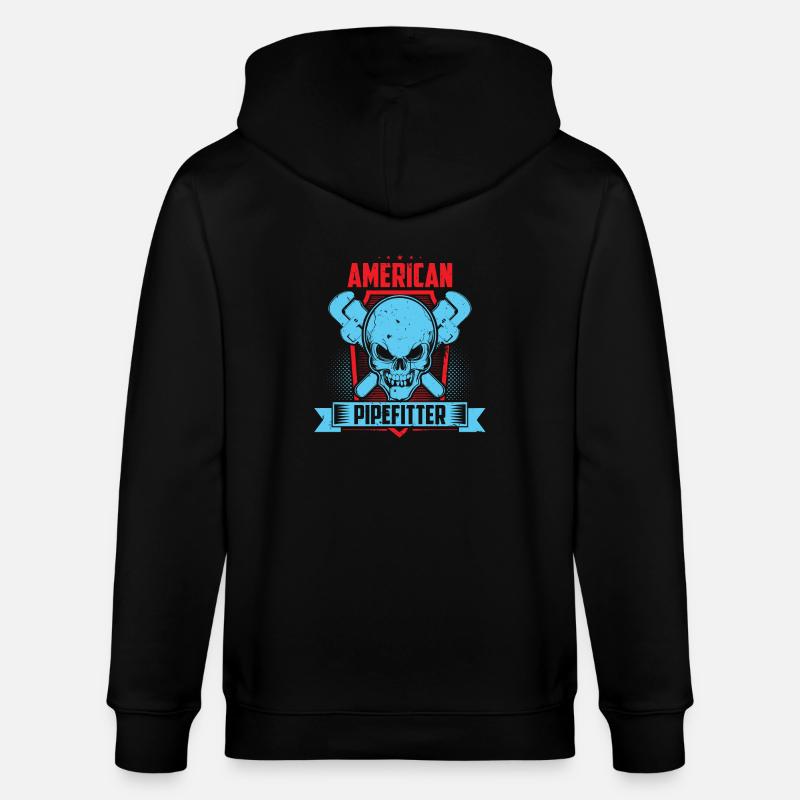 American Pipefitter - Stanley/Stella Unisex Bio-Kapuzenjacke CULTIVATOR - Schwarz