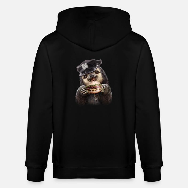 Burger Polizei - Stanley/Stella Unisex Bio-Kapuzenjacke CULTIVATOR  - Schwarz