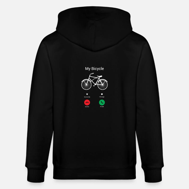 Mon vélo obtient ! - Veste à capuche bio CULTIVATOR Stanley/Stella Unisexe - noir