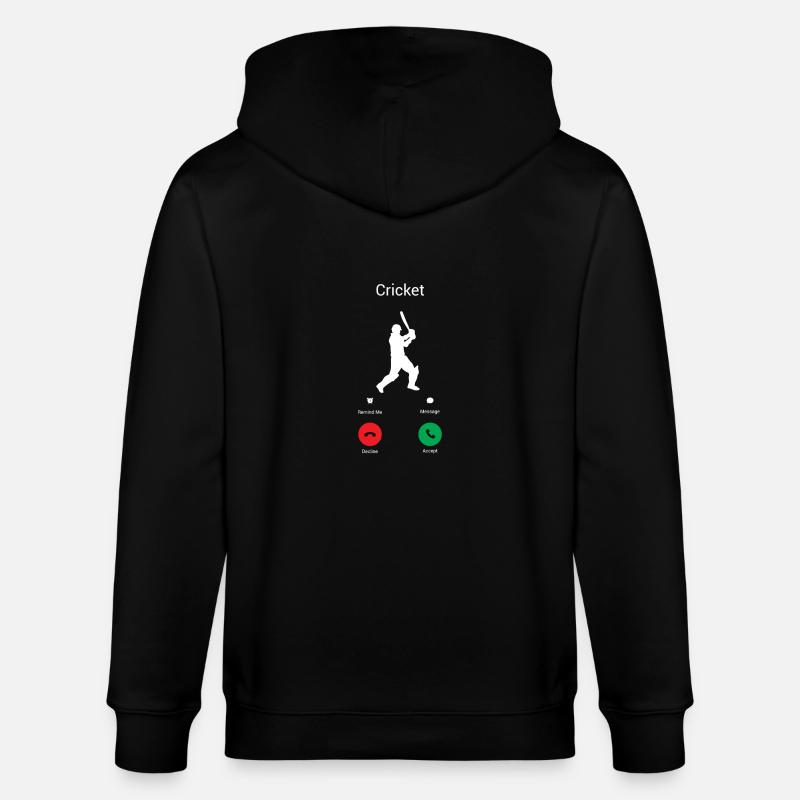 CRICKET RUFT MICH! - Stanley/Stella Unisex Bio-Kapuzenjacke CULTIVATOR  - Schwarz