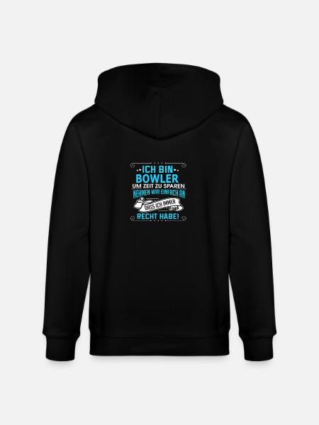 BOWLER - Stanley/Stella Unisex Bio-Kapuzenjacke CULTIVATOR - Schwarz
