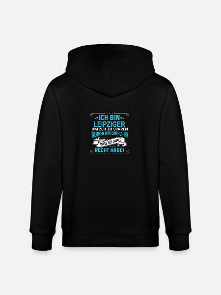 LEIPZIGER - Stanley/Stella Unisex Bio-Kapuzenjacke CULTIVATOR  - Schwarz