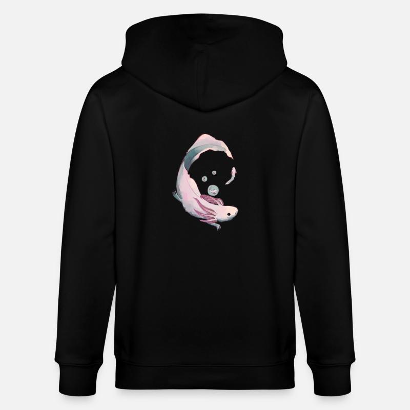 Axolotl Evolution - Stanley/Stella Unisex Bio-Kapuzenjacke CULTIVATOR  - Schwarz
