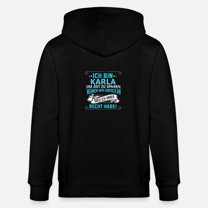 KARLA - Stanley/Stella Unisex Bio-Kapuzenjacke CULTIVATOR  - Schwarz