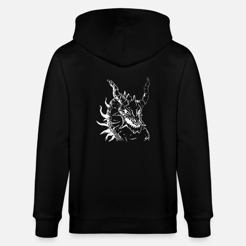 Epischer Drache - Stanley/Stella Unisex Bio-Kapuzenjacke CULTIVATOR  - Schwarz