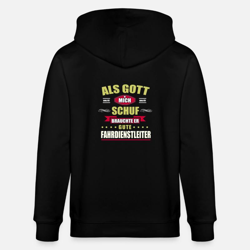 FAHRDIENSTLEITER-GESCHENK - Stanley/Stella Unisex Bio-Kapuzenjacke CULTIVATOR  - Schwarz