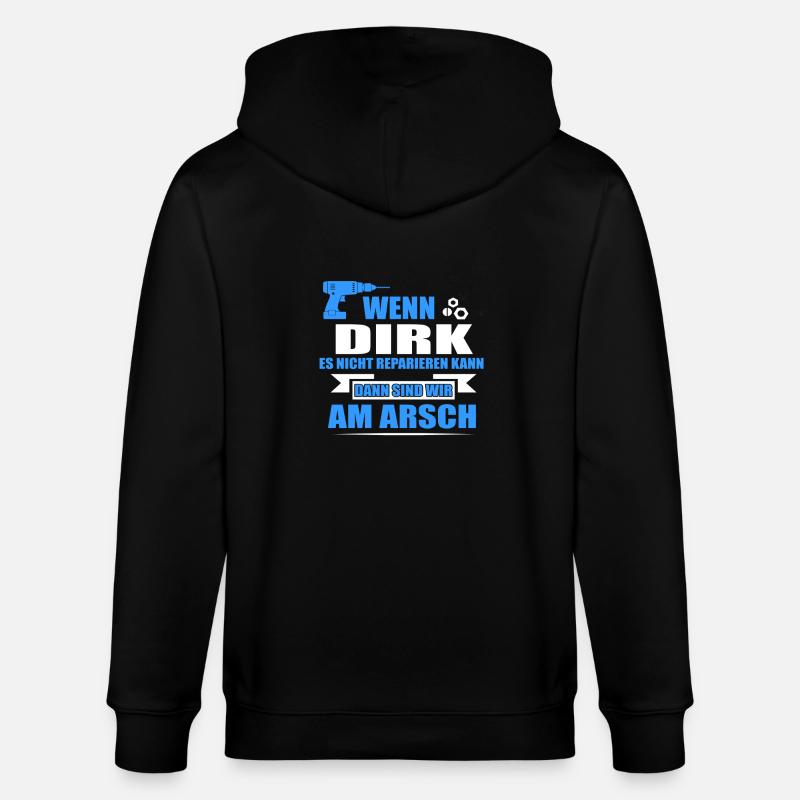 DIRK-Geschenk - Stanley/Stella Unisex Bio-Kapuzenjacke CULTIVATOR  - Schwarz