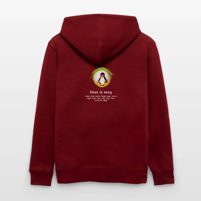 Computer System Pinguin Nerd pc inside code admin Stanley/Stella Unisex Bio-Kapuzenjacke CULTIVATOR 