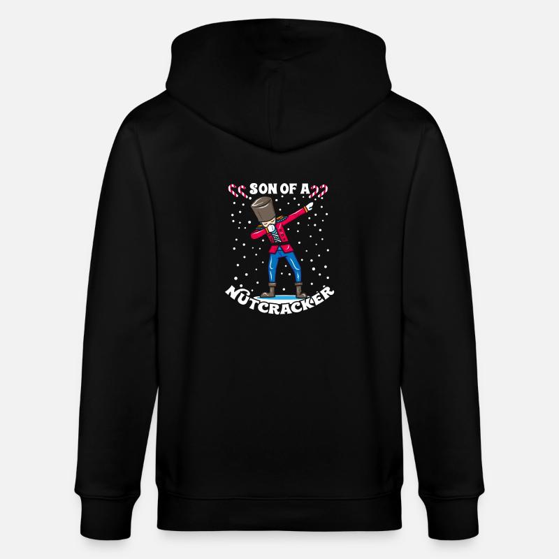 Dabbing Nutcracker Christmas gift DAB - Stanley/Stella CULTIVATOR Unisex Organic Hooded Jacket - black