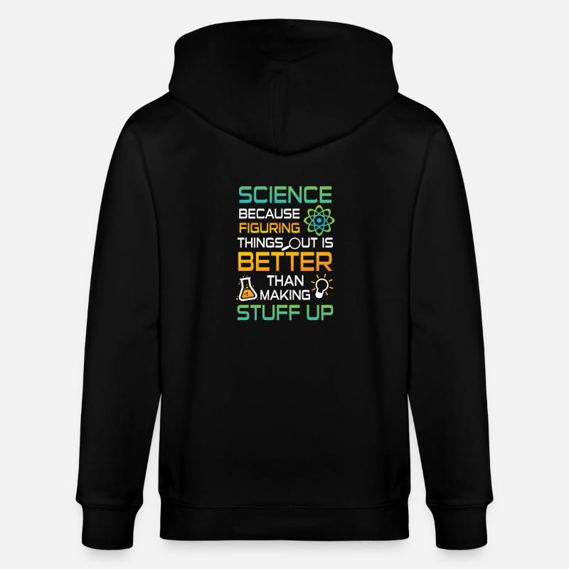 Science figuring better stuff up - Stanley/Stella Unisex Bio-Kapuzenjacke CULTIVATOR - Schwarz