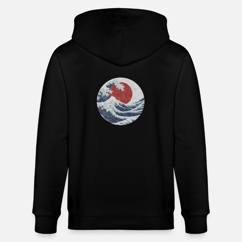 Paysage marin sauvage - Veste à capuche bio CULTIVATOR Stanley/Stella Unisexe - noir