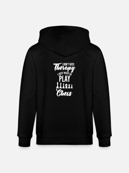 Chess - Chess - Chessmen - Therapy - Stanley/Stella CULTIVATOR Unisex Organic Hooded Jacket - black