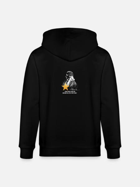 Alexander Hamilton US Founding Father - Stanley/Stella CULTIVATOR Unisex Organic Hooded Jacket - black