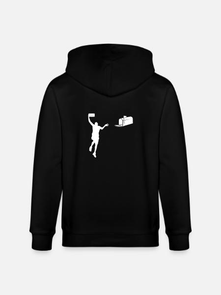 Dunking Post - Stanley/Stella CULTIVATOR  Unisex Organic Hooded Jacket - black