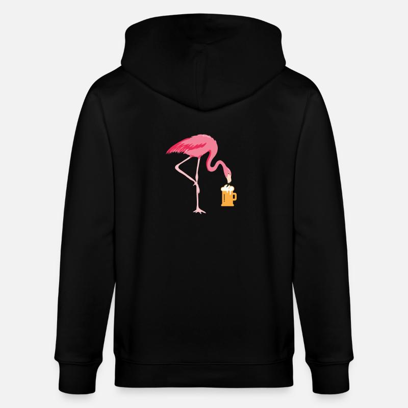 Flamingo Bier - Stanley/Stella Unisex Bio-Kapuzenjacke CULTIVATOR  - Schwarz