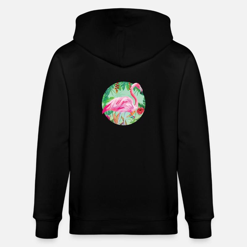Flamingo - Stanley/Stella Unisex Bio-Kapuzenjacke CULTIVATOR - Schwarz