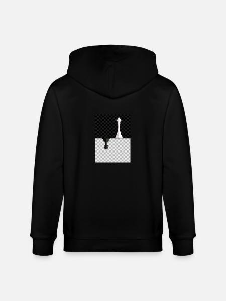 Checkmate Queen King Pawn Chess - Stanley/Stella CULTIVATOR Unisex Organic Hooded Jacket - black