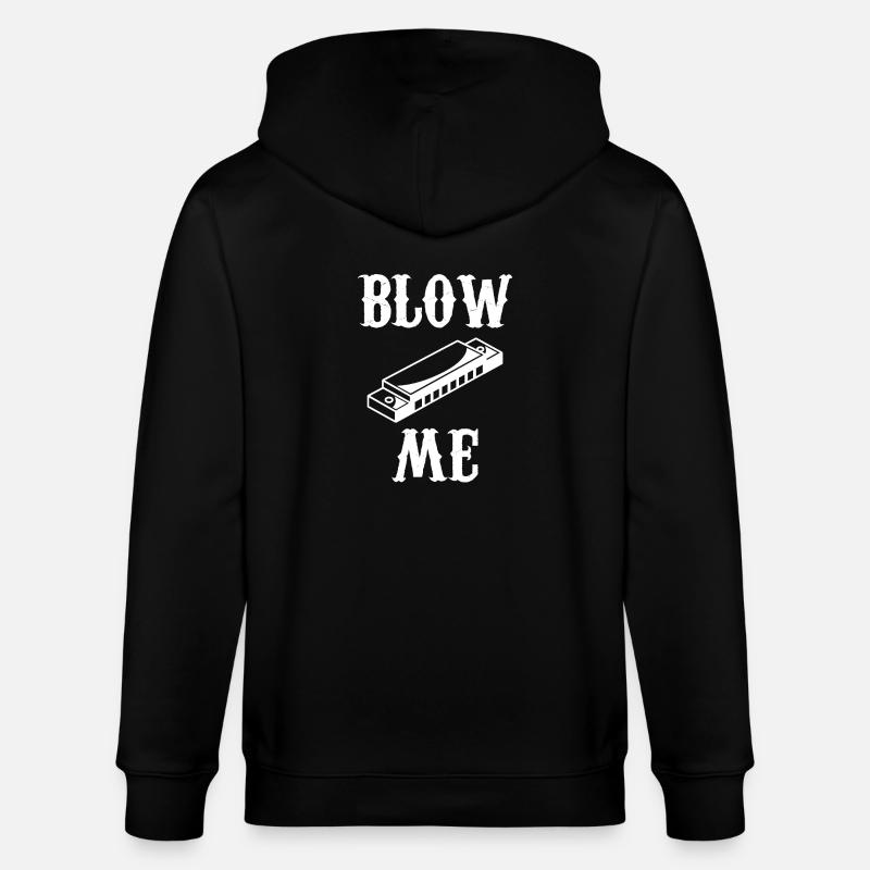 harmonica - harmonica player - harmonica - Stanley/Stella CULTIVATOR Unisex Organic Hooded Jacket - black