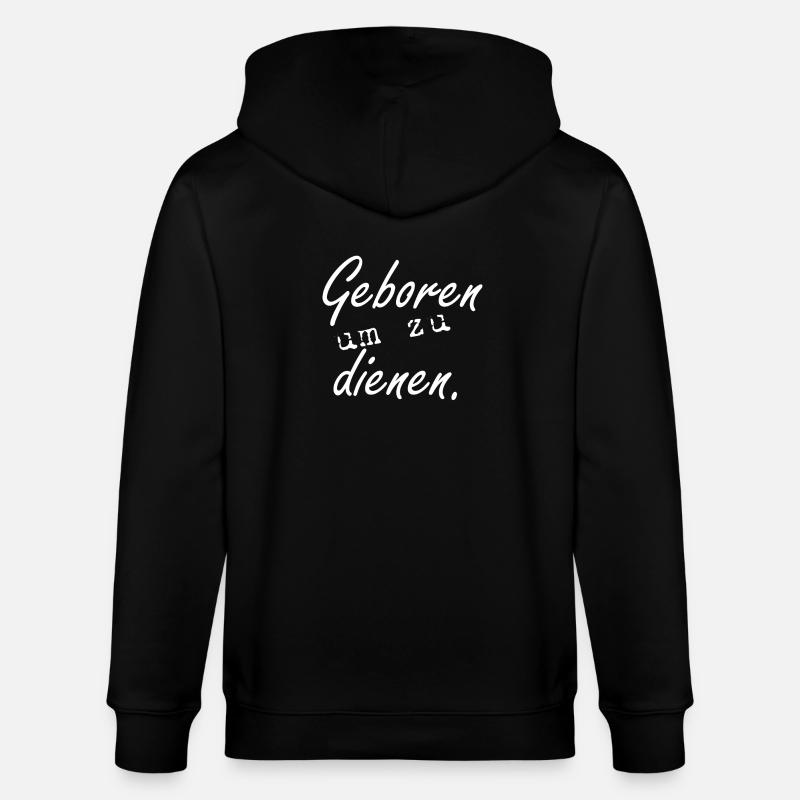 Né pour servir! - Veste à capuche bio CULTIVATOR Stanley/Stella Unisexe - noir