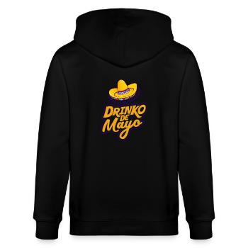 Drinko de Mayo - Stanley/Stella CULTIVATOR  Unisex Organic Hooded Jacket - black - Back - Anna (173cm)