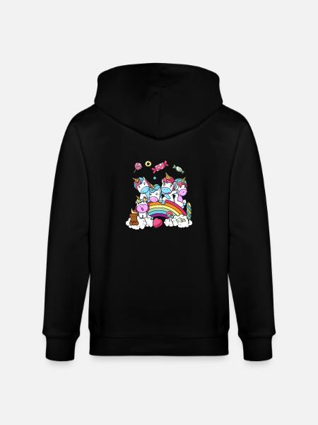 Birthday Gift Unicorn Party Daughter - Stanley/Stella CULTIVATOR Unisex Organic Hooded Jacket - black