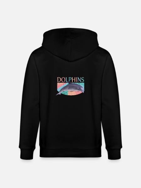 dolphin - Stanley/Stella CULTIVATOR  Unisex Organic Hooded Jacket - black