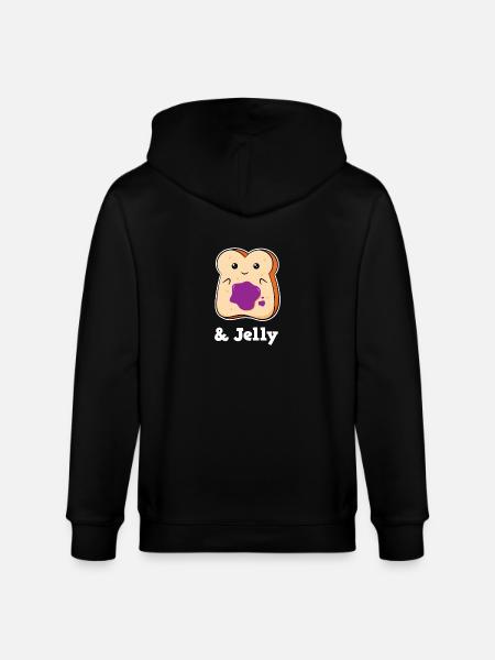 Peanut butter and jam gift - Stanley/Stella CULTIVATOR Unisex Organic Hooded Jacket - black