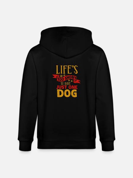 dog - Stanley/Stella CULTIVATOR Unisex Organic Hooded Jacket - black