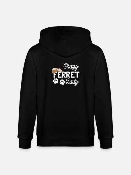 Frettchenfreund - Frettchen - Frettchenlady - Stanley/Stella Unisex Bio-Kapuzenjacke CULTIVATOR - Schwarz