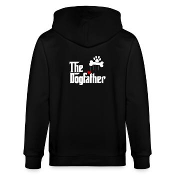 The Dogfather - Hunderasse Hund Hundemensch Dog - Stanley/Stella Unisex Bio-Kapuzenjacke CULTIVATOR  - Schwarz - Hinten - Anna (173cm)