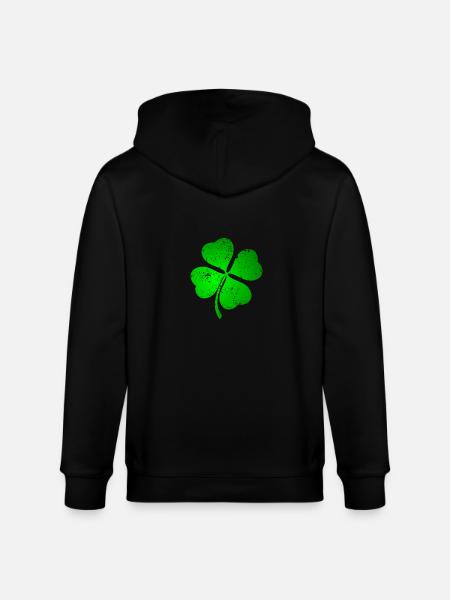 Stylish St. Patricksday - Stanley/Stella CULTIVATOR  Unisex Organic Hooded Jacket - black