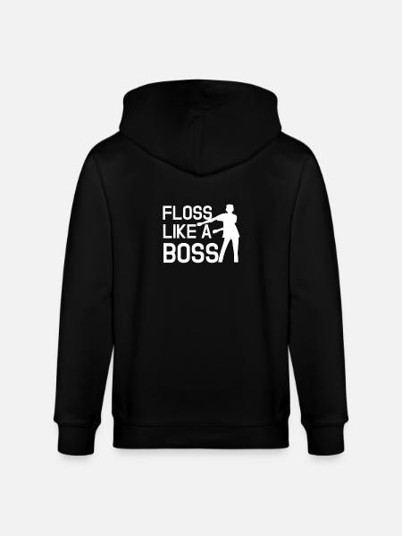 Floss Like A Boss - Stanley/Stella CULTIVATOR  Unisex Organic Hooded Jacket - black