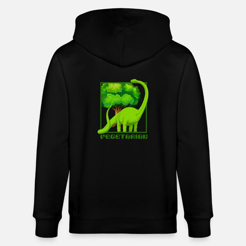 Dinosaurier Brachiosaurus - Stanley/Stella Unisex Bio-Kapuzenjacke CULTIVATOR  - Schwarz
