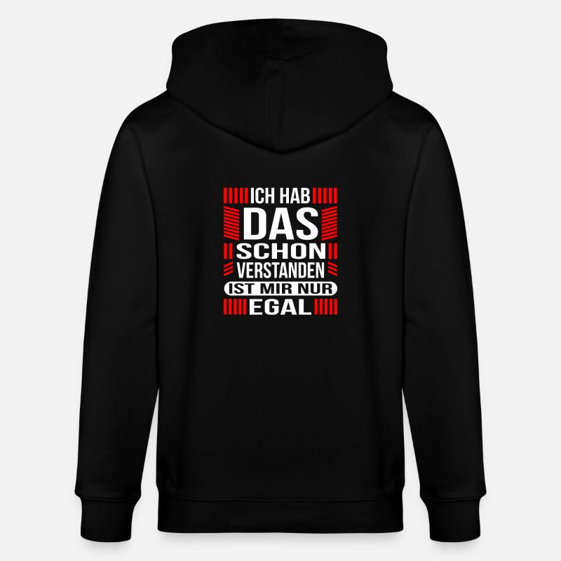 Geschenkidee lustiger Spruch - Stanley/Stella Unisex Bio-Kapuzenjacke CULTIVATOR  - Schwarz