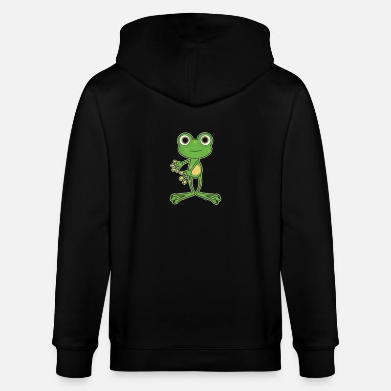 Floss Dance Move Frog - Veste à capuche bio CULTIVATOR Stanley/Stella Unisexe - noir