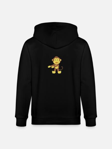 Floss Dance Move Monkey - Stanley/Stella CULTIVATOR  Unisex Organic Hooded Jacket - black