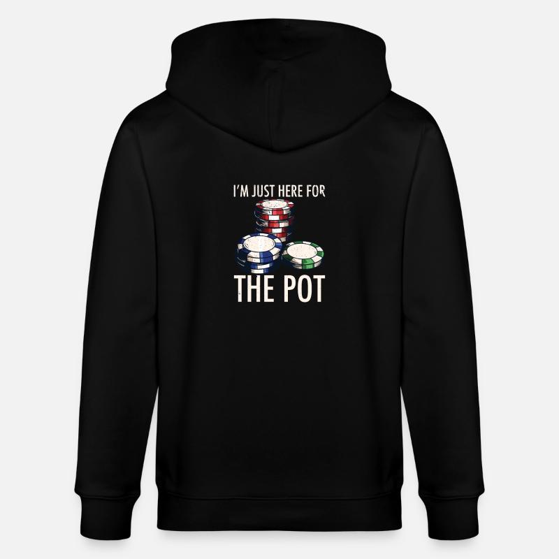 Poker - Veste à capuche bio CULTIVATOR Stanley/Stella Unisexe - noir