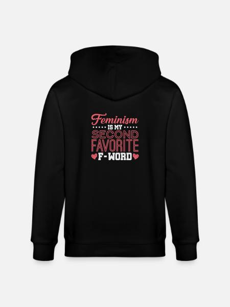 feminism - Stanley/Stella CULTIVATOR Unisex Organic Hooded Jacket - black