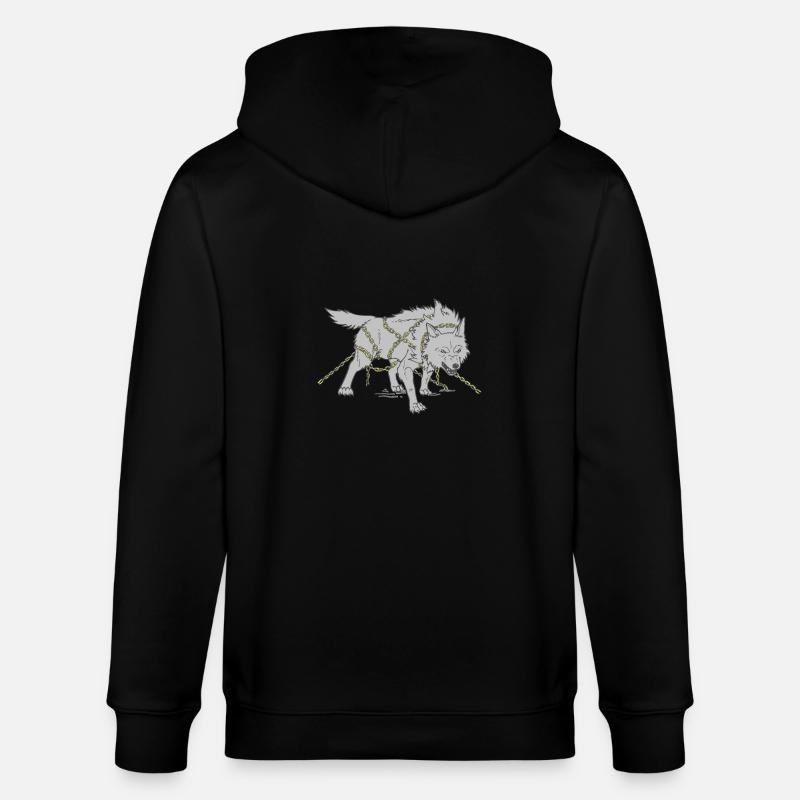Loup dans les chaînes - Veste à capuche bio CULTIVATOR Stanley/Stella Unisexe - noir