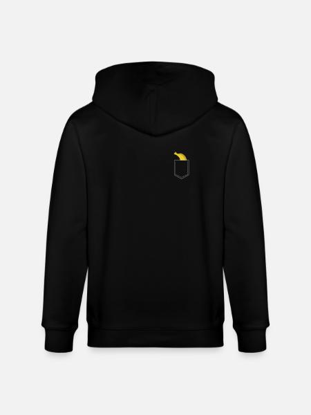 Banane - Stanley/Stella Unisex Bio-Kapuzenjacke CULTIVATOR - Schwarz