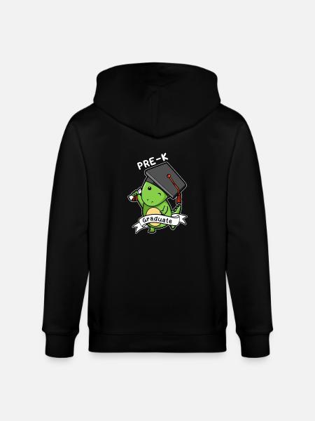 Pre-K graduate Dinosaur - Funny Graduation Gift - Stanley/Stella CULTIVATOR  Unisex Organic Hooded Jacket - black