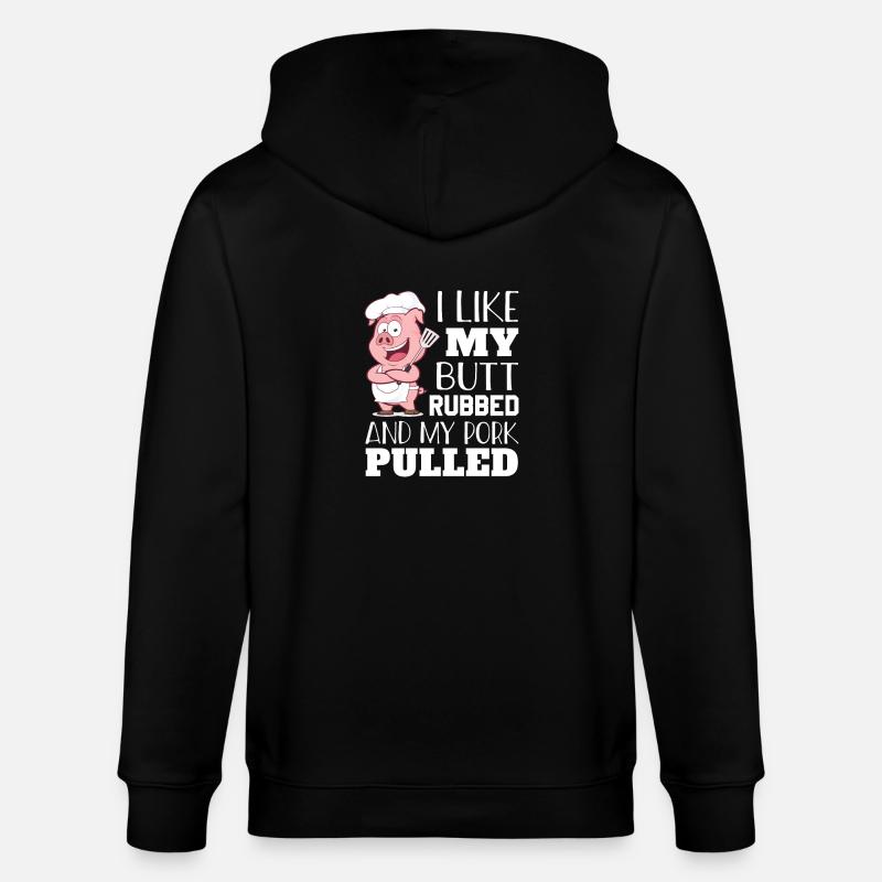 BBQ Grill Master BBQ Party - Stanley/Stella CULTIVATOR Unisex Organic Hooded Jacket - black
