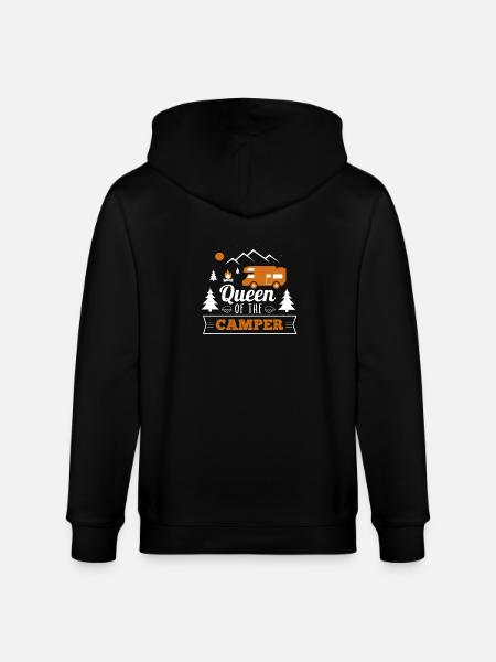Königin des Camper - Stanley/Stella Unisex Bio-Kapuzenjacke CULTIVATOR  - Schwarz