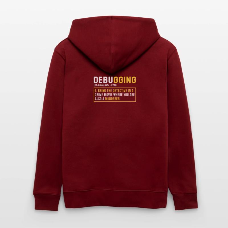 Debugging Programmieren Programmierer Geschenk Stanley/Stella Unisex Bio-Kapuzenjacke CULTIVATOR 