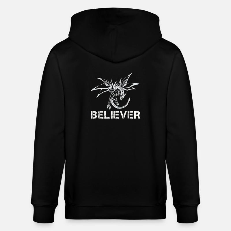 Drachen Dragon Believer - Stanley/Stella Unisex Bio-Kapuzenjacke CULTIVATOR  - Schwarz