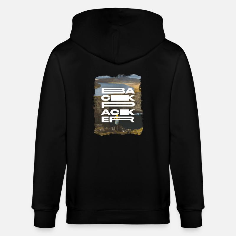 Backpacker - Stanley/Stella Unisex Bio-Kapuzenjacke CULTIVATOR  - Schwarz