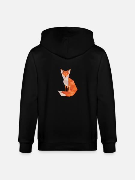 Fox - Stanley/Stella CULTIVATOR  Unisex Organic Hooded Jacket - black